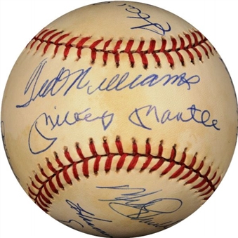 500 Home Run Club Autographed Baseball (11 Signatures)